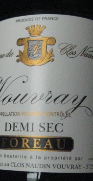 vignette Vouvray "Demi Sec" Domaine Foreau